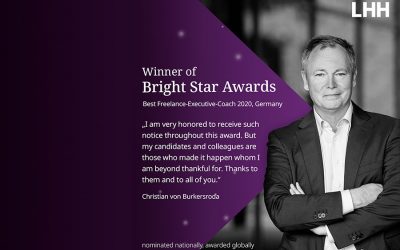 Gewinner des Bright Star Awards – Bester freier Executive-Coach 2020, Deutschland